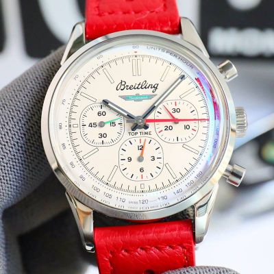 GF Factory Breitling 42MM 316L Steel Sapphire Glass White Watch